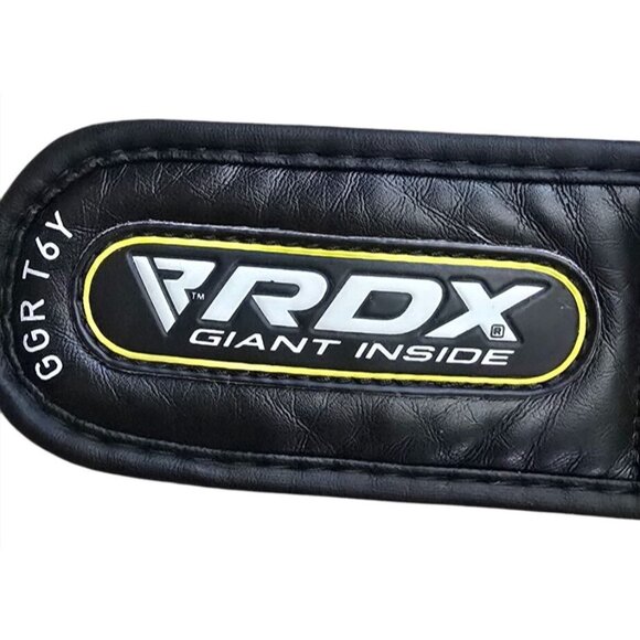 RDX Yellow/Black Sparring Gloves With Wrist Strap - Picture 6 of 9